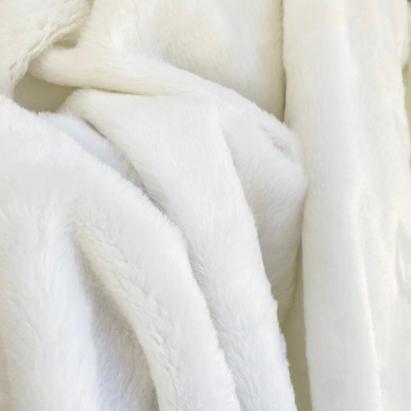 Luxury Faux Fur White Short Pile
