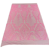 Stretch Sequins Fabric Alpica Geometric