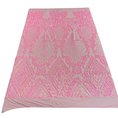 Stretch Sequins Fabric Alpica Geometric