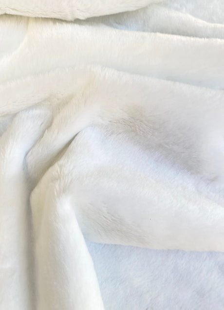 Luxury Faux Fur White Short Pile