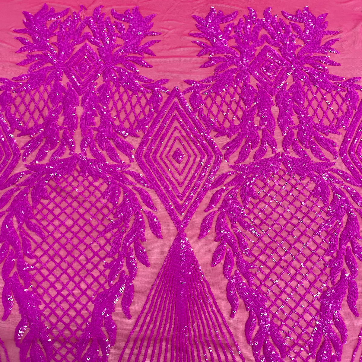 Stretch Sequins Fabric Alpica Geometric