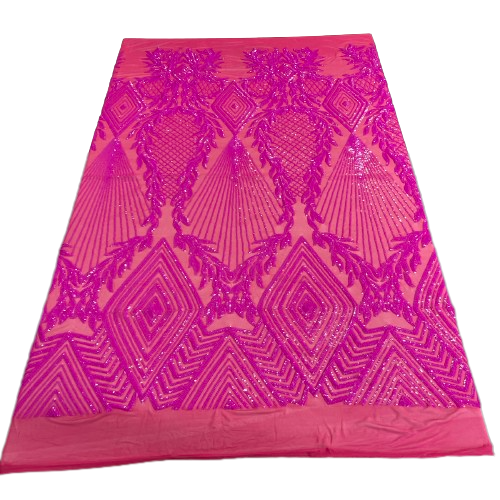 Stretch Sequins Fabric Alpica Geometric