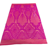 Stretch Sequins Fabric Alpica Geometric