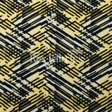 Hyperactive Nylon Spandex Fabric - Geometric Abstract Print, Lime/Black, Turquoise/Black, Yellow/Black, Coral/Black, Purple/Black, 58/60" Width (1 Yard)