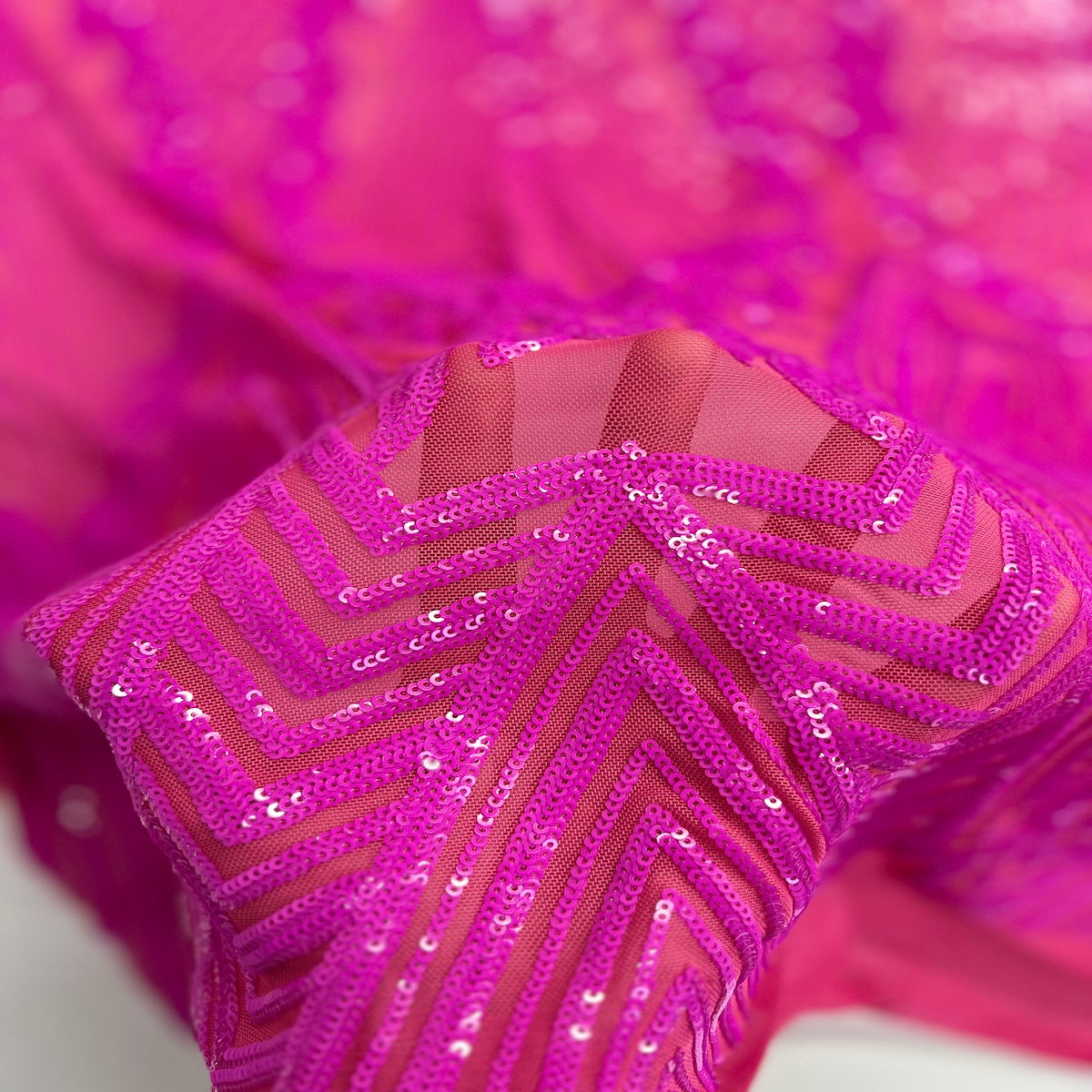 Stretch Sequins Fabric Alpica Geometric