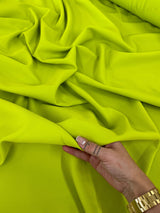 Stretch Crepe Apple Green