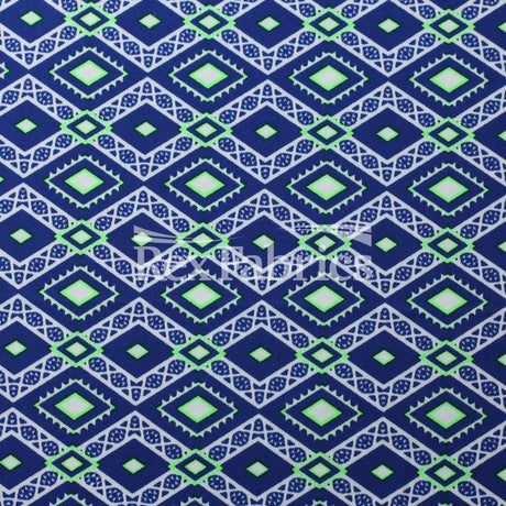 Nomad Nylon Spandex Fabric - Neon Diamond Geometric Print, 58/60" Width (1 Yard)
