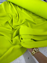 Stretch Crepe Apple Green