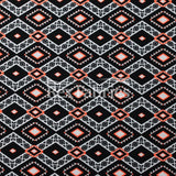 Nomad Nylon Spandex Fabric - Neon Diamond Geometric Print, 58/60" Width (1 Yard)