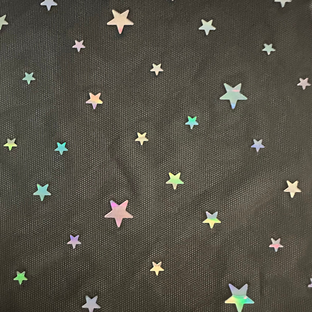 Mesh Fabric 4-Way Stretch Egyptian Stars