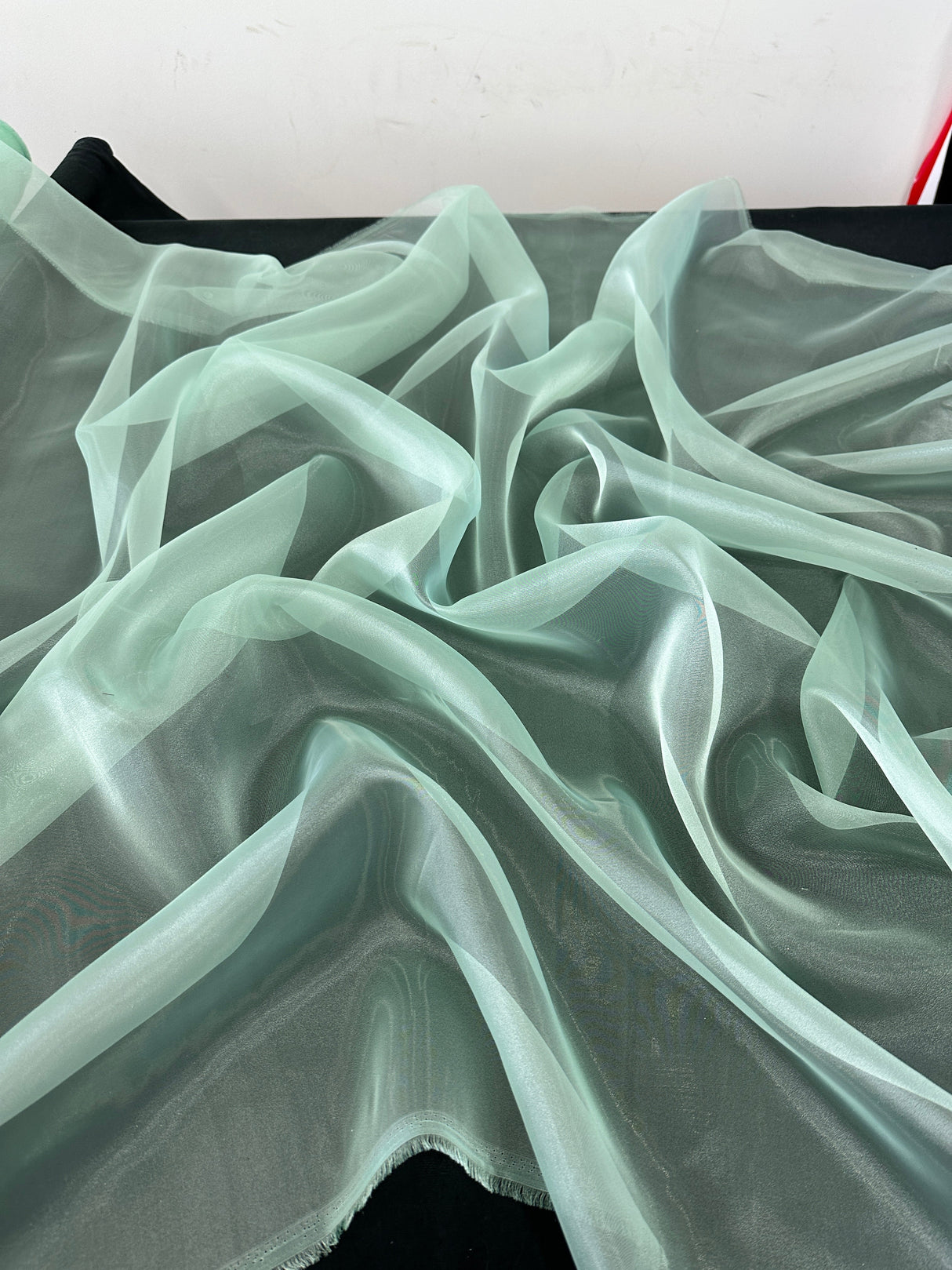Sheer Mint Organza