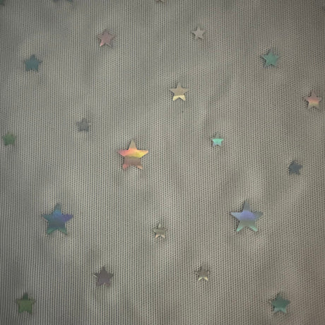 Mesh Fabric 4-Way Stretch Egyptian Stars
