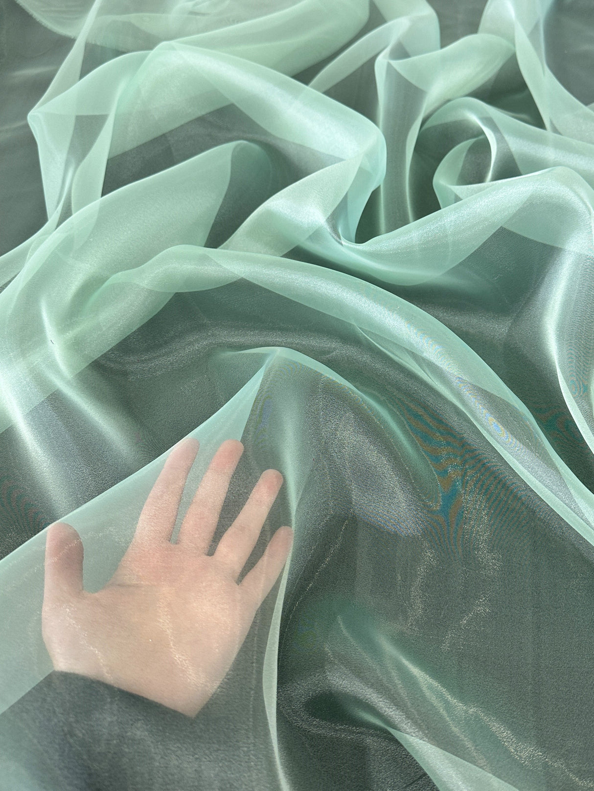 Sheer Mint Organza