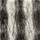 Faux Fur Fabric Striped Long Pile