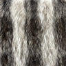Faux Fur Fabric Striped Long Pile