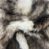 Faux Fur Fabric Striped Long Pile