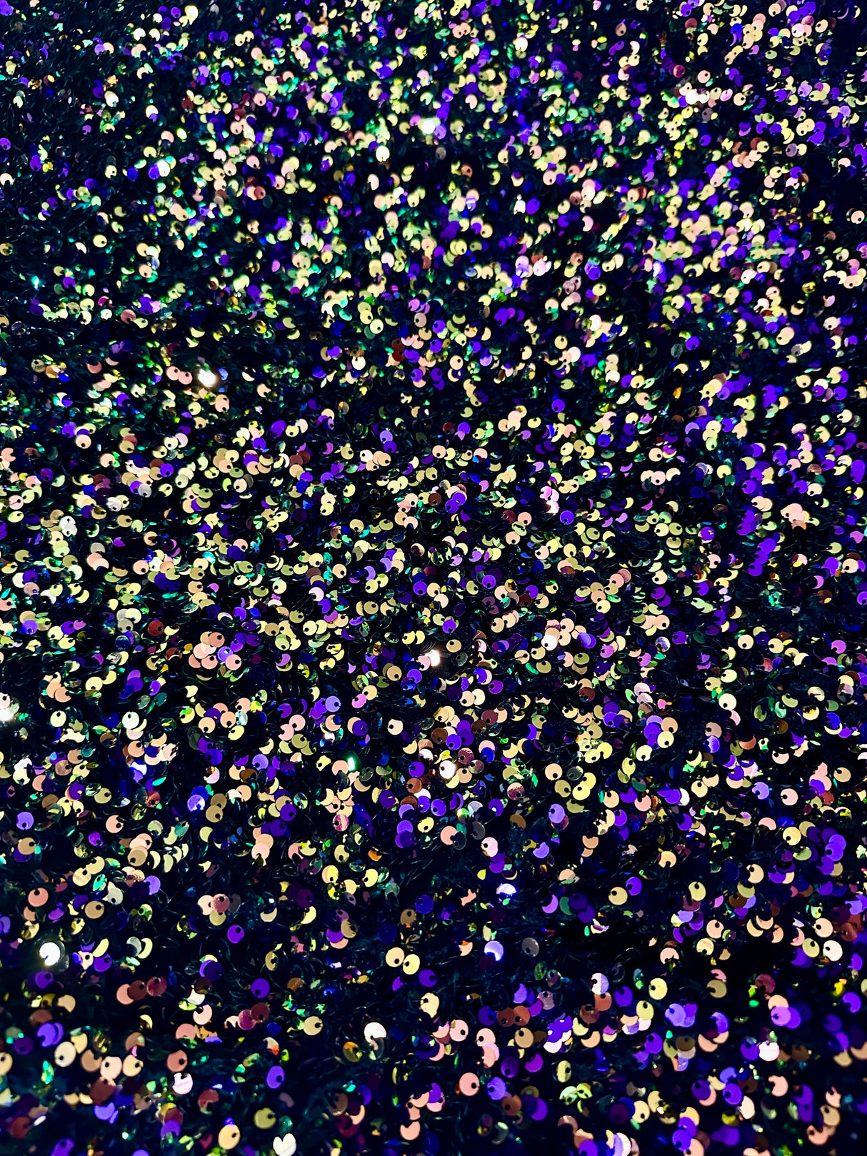 Sequin Velvet in Iridescent Purple