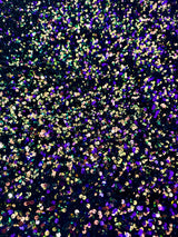 Sequin Velvet in Iridescent Purple
