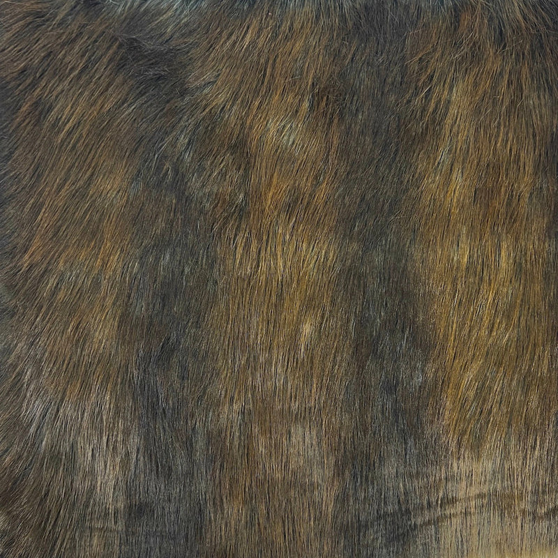 Faux Fur Fabric Wolf Striped 60" Wide