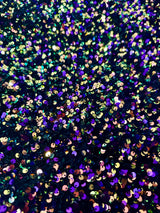 Sequin Velvet in Iridescent Purple
