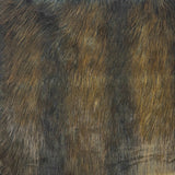 Faux Fur Fabric Striped Long Pile