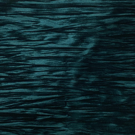 Crinkle Stretch Velvet Fabric - Navy Blue, Emerald Green, Gray, Rust Orange, Maroon Red, Purple, 54" Width (1 Yard)