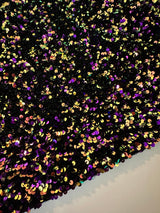 Sequin Velvet in Iridescent Purple