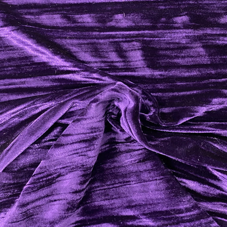 Crinkle Stretch Velvet Fabric