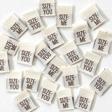 Woven Labels Size:Me/You 8 Pack