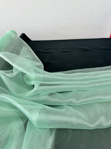 Sheer Mint Organza