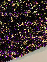 Sequin Velvet in Iridescent Purple