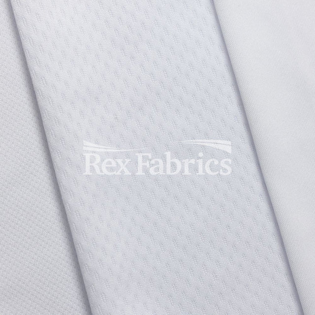 PFP Basics Polyester Fabric - White, 58/60" Width, 140-300 GSM (1 Yard)