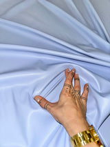 Sky Blue Stretch Faux Leather