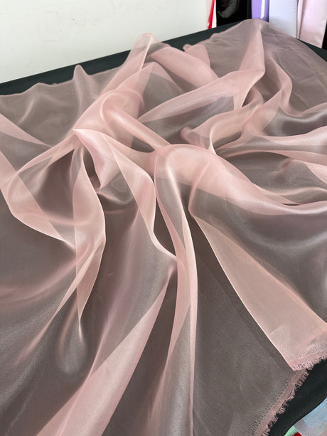 Shiny Crystal Organza Blush