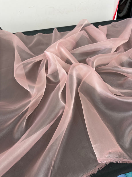 Shiny Crystal Organza Blush