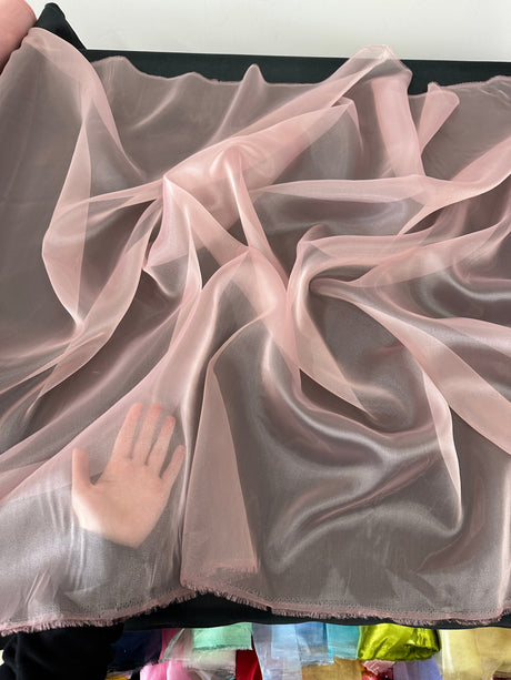 Shiny Crystal Organza Blush