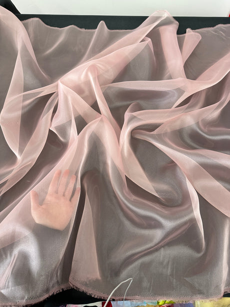 Shiny Crystal Organza Blush