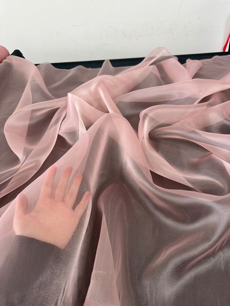 Shiny Crystal Organza Blush
