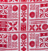 Tapa Cotton Light Barkcloth Cotton Fabric - Manulua Print, 45" Width (1 Yard)