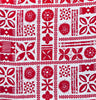 Tapa Cotton Light Barkcloth Cotton Fabric - Manulua Print, 45" Width (1 Yard)