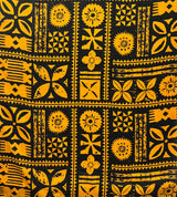 Cotton Barkcloth Fabric Tapa Light Print