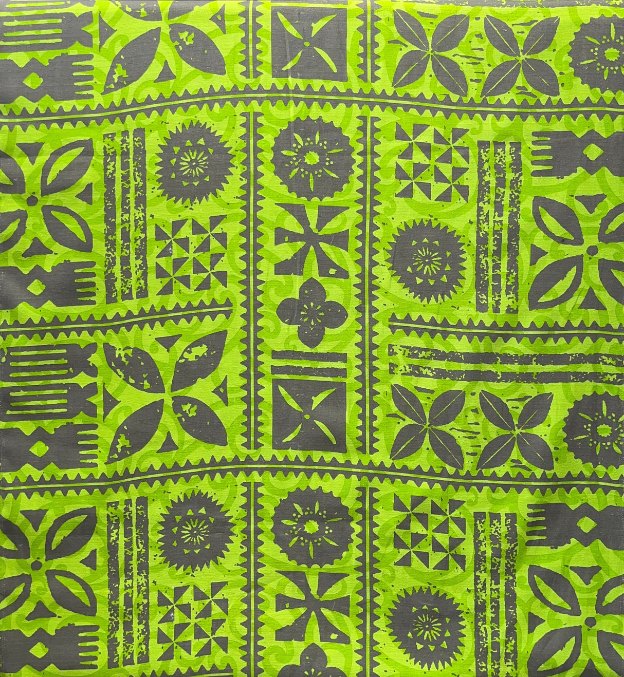 Cotton Barkcloth Fabric Tapa Light Print