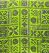 Tapa Cotton Light Barkcloth Cotton Fabric - Manulua Print, 45" Width (1 Yard)