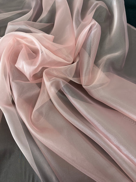 Shiny Crystal Organza Blush