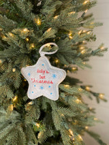 5" Baby's First Christmas Ornament