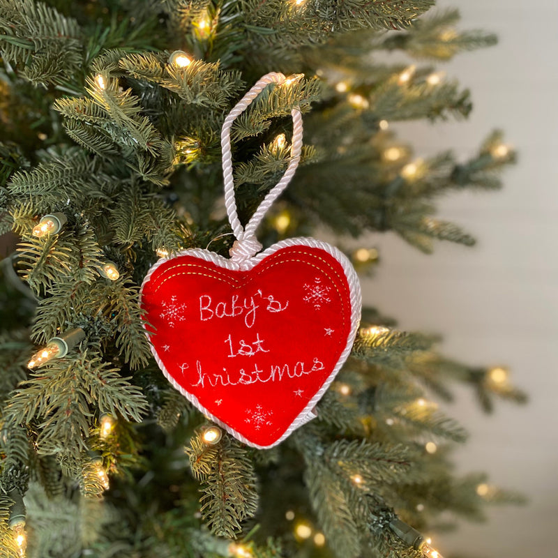 5 Inch Baby’s First Christmas Ornament Sentimental Holiday Keepsake Ornament