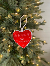 5" Baby's First Christmas Ornament