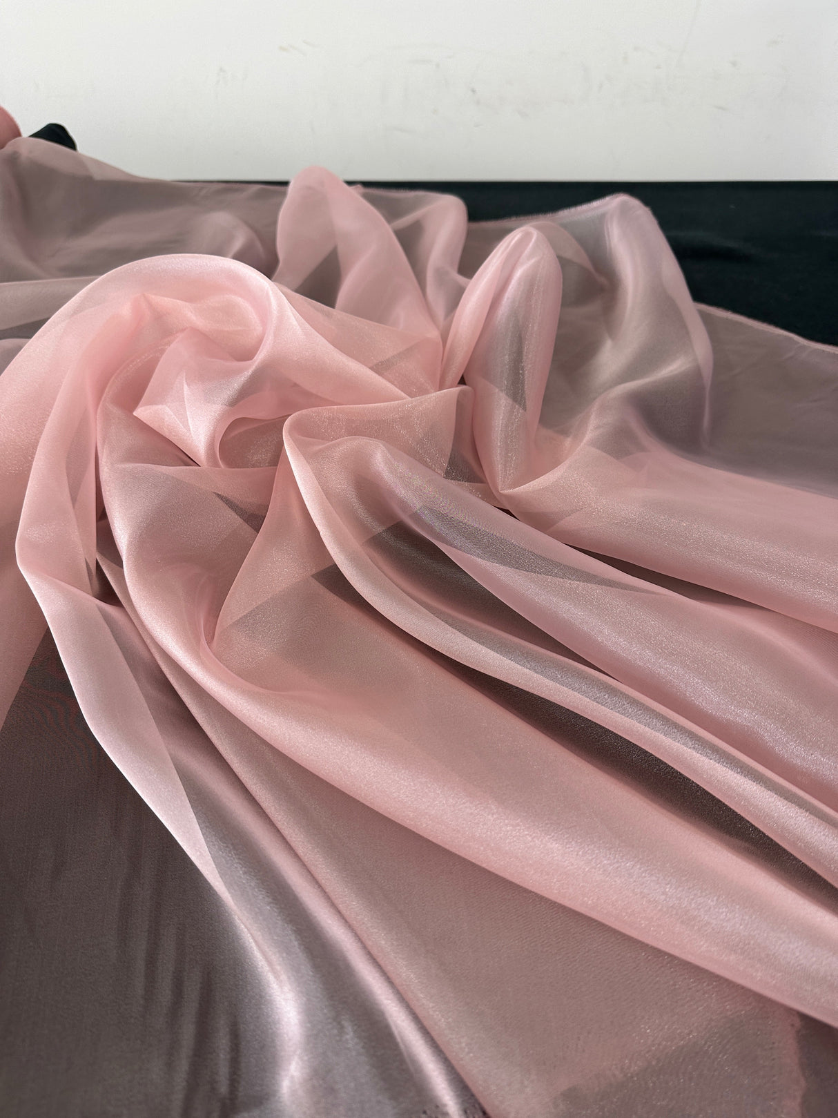 Shiny Crystal Organza Blush