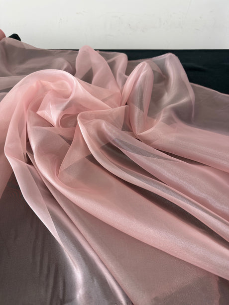 Shiny Crystal Organza Blush