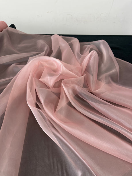 Shiny Crystal Organza Blush